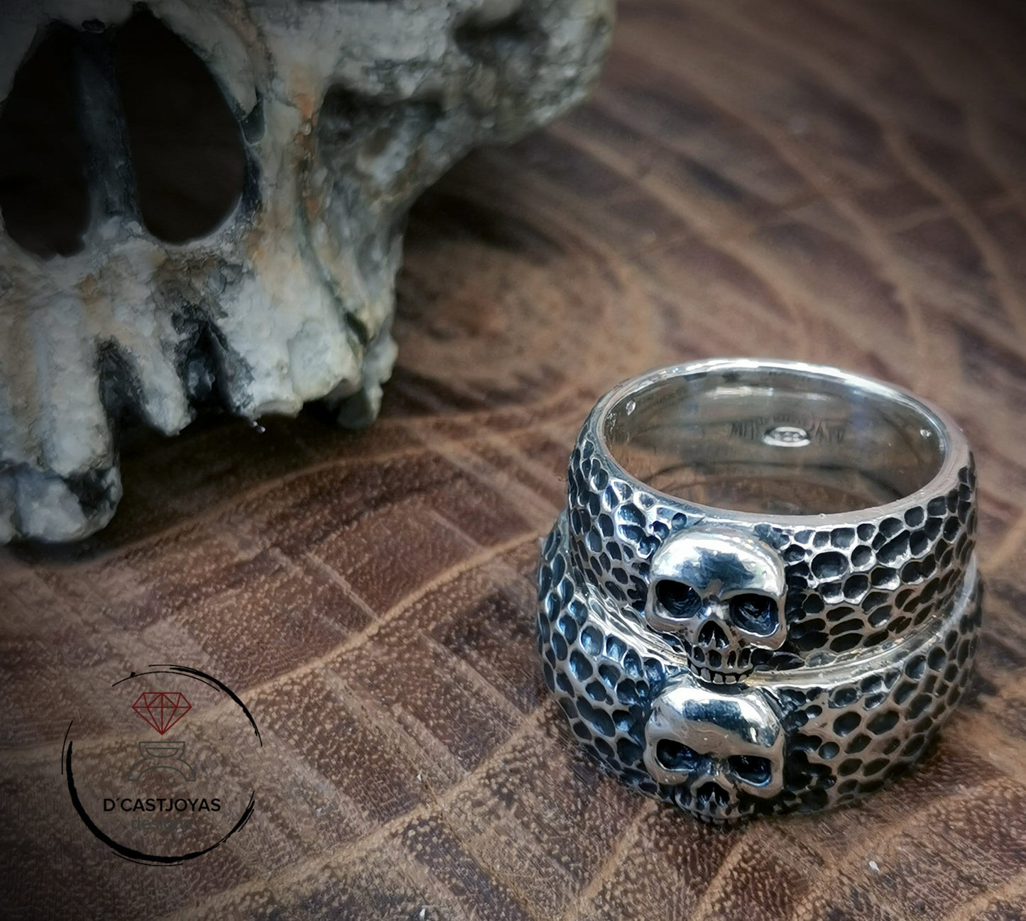 Skull Rings, Hammered Silver Wedding Band, Skull Wedding Bands, Biker Wedding Bands, Gothic Wedding Bands, Punk Girlfriend Gift