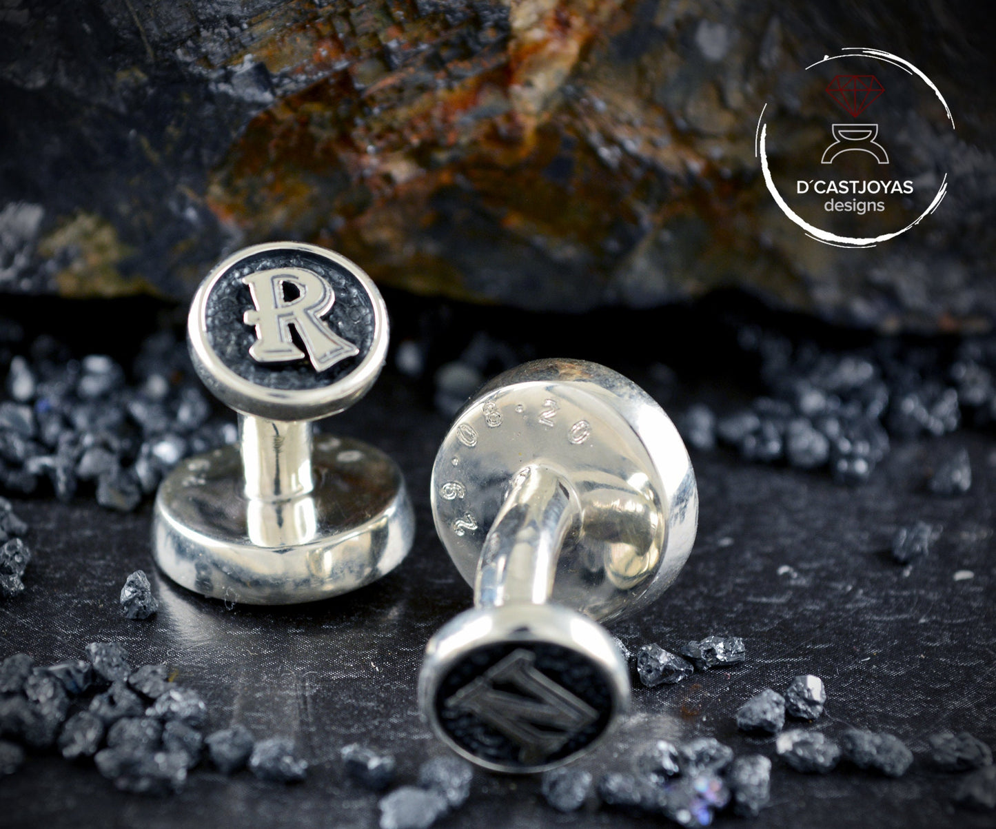 Silver 925 Skull Cufflinks, Round Cufflinks, Skull Cufflinks, Boyfriend Gift, Gothic Jewelry, Biker Jewelry, Handmade