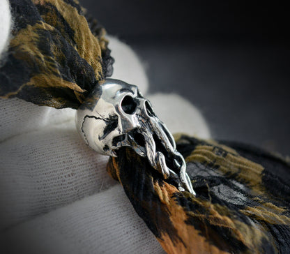 Anillo de barba de calavera con tentáculos, colgante de barba de Cthulhu - D´Cast