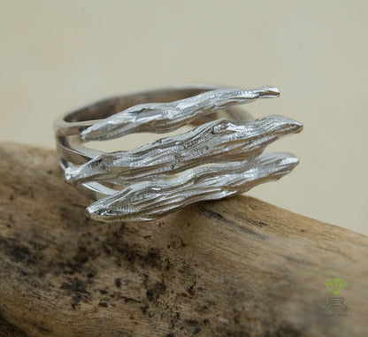Silver tree branches ring, Tree silver ring, Nature jewelry, Artistic jewelry, Handmade ring, Unisex jewelry, Boho style